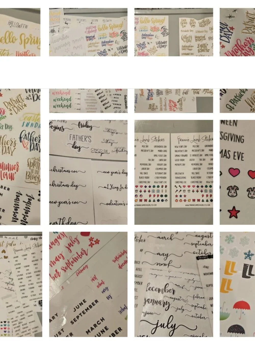Massive Planner Sticker Lot Thousands of Stickers + Happy Planner Book